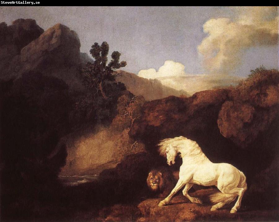George Stubbs Hasta who become skramd of a lion